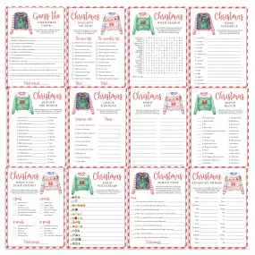 12 Ugly Sweater Party Games & Activities Printable