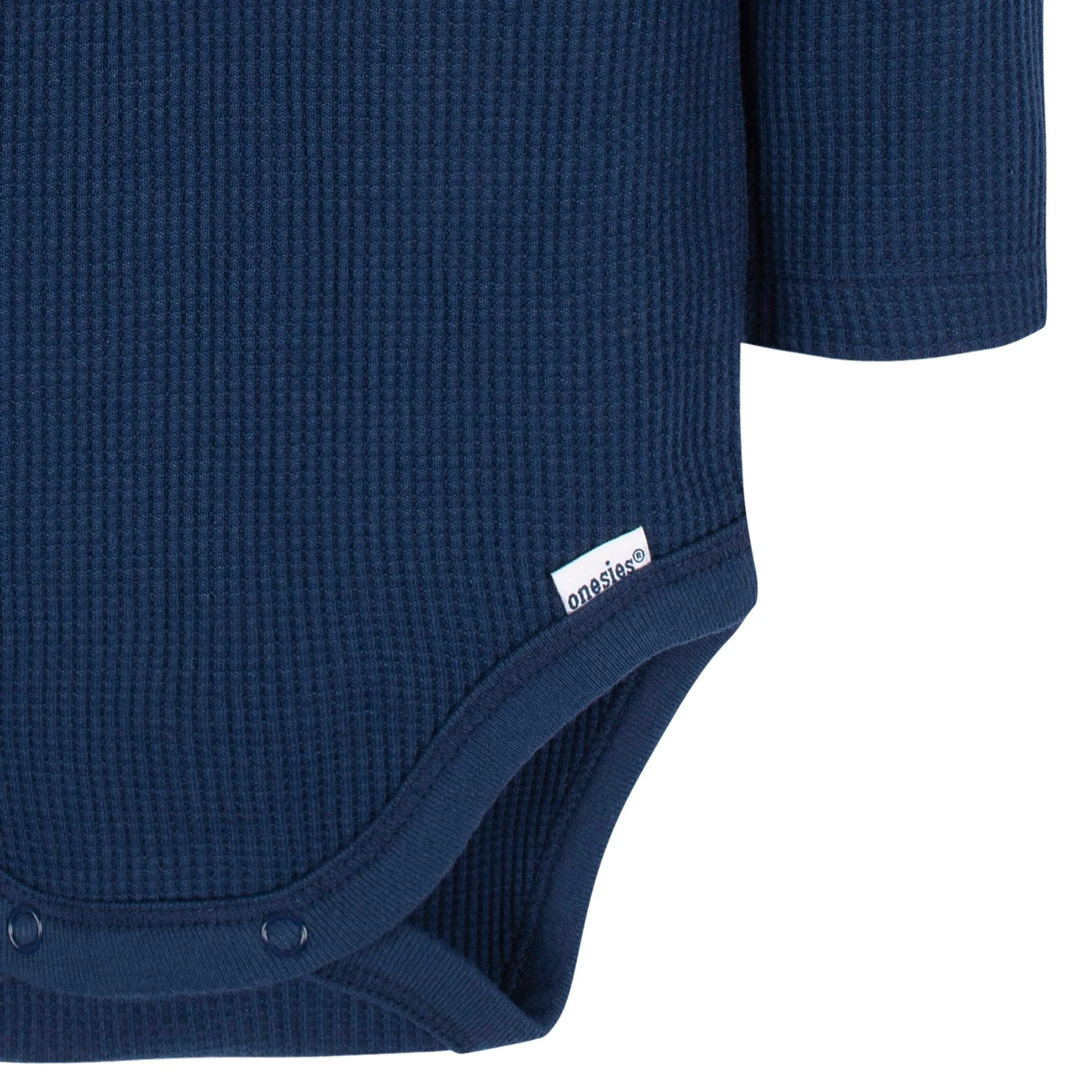 2-Pack Baby Boys Navy & Light Blue Long Sleeve Henley Onesies® Bodysuits