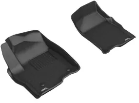 2019-23 Chevy Silverado MAXpider 3D All-Weather Floor Mats, Row 1 Crew Cab / Double Cab Buckets, Floor Liners, Kagu Series, 5 Seater