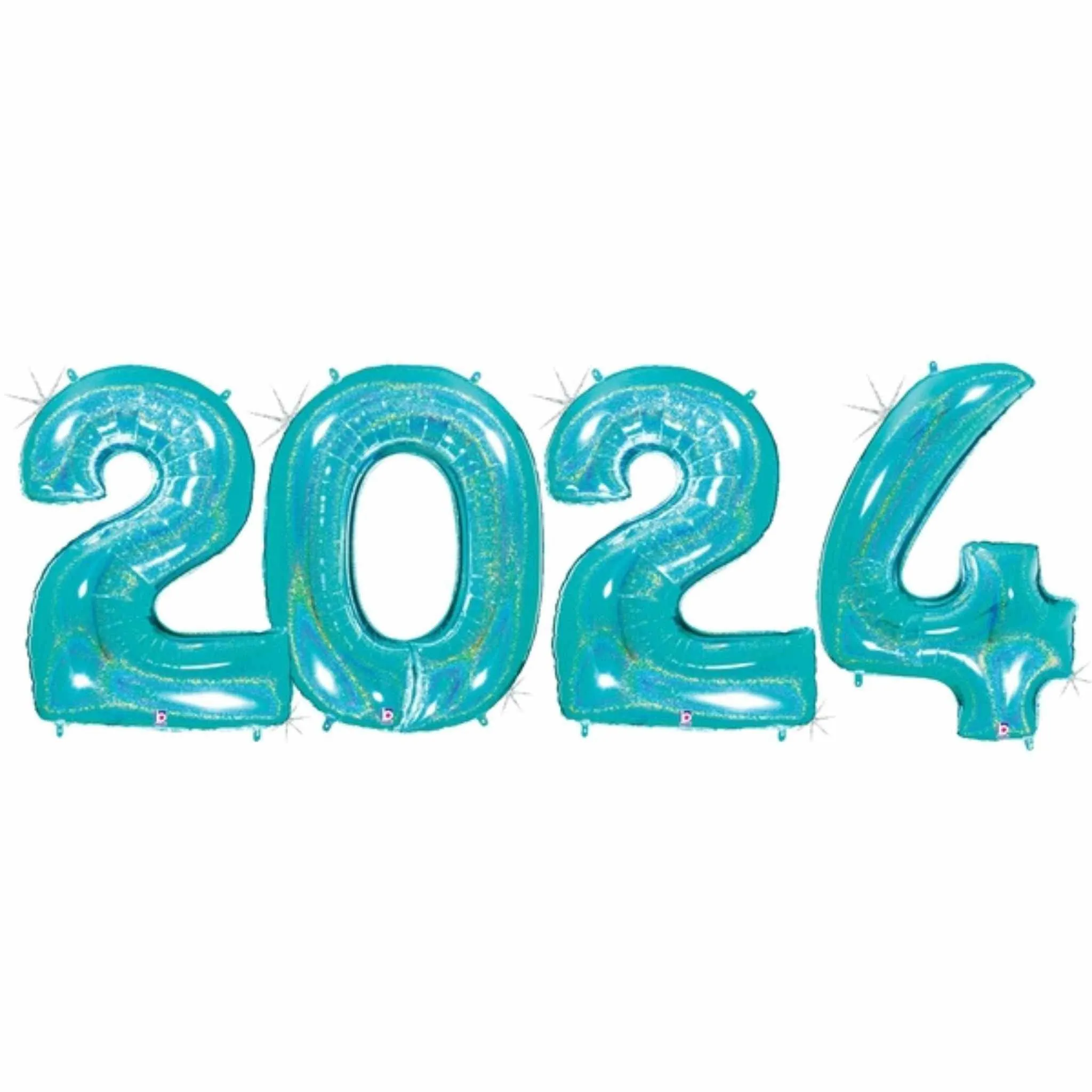 2024 Year Number Balloons | Huge 40 Inch Size | Hot New Colors!