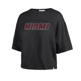 '47 Brand Miami HEAT Wordmark Women's Crop Tee