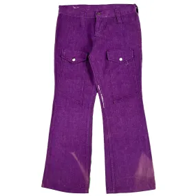 70s Maverick Purple Flared Bush Pants- 28x29