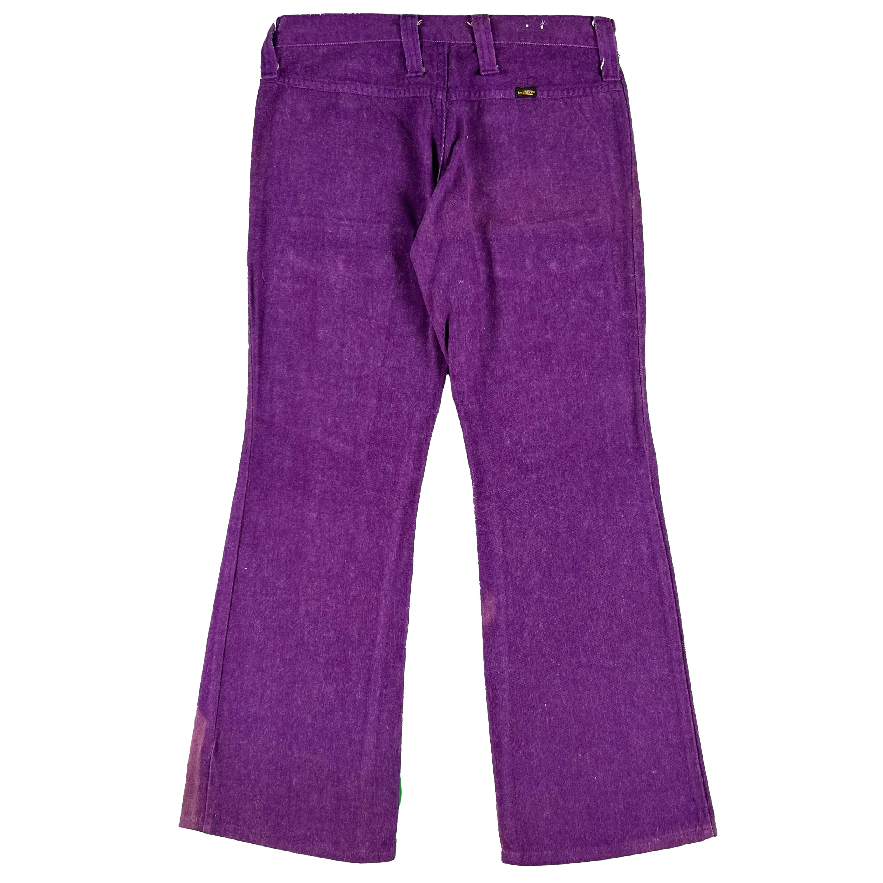 70s Maverick Purple Flared Bush Pants- 28x29