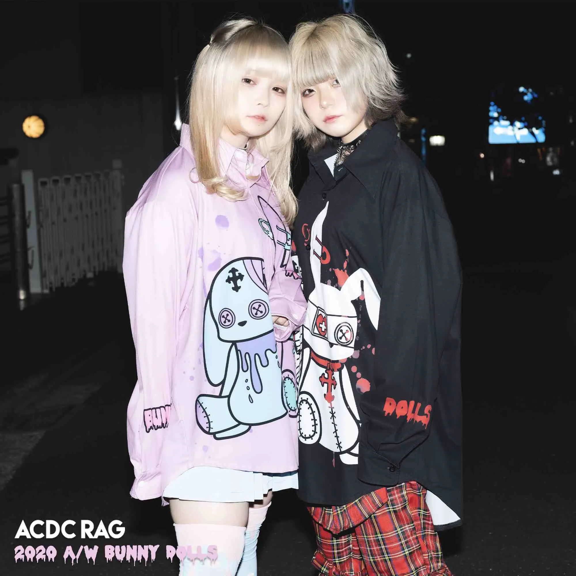 ACDC RAG bunny dolls pastel shirt