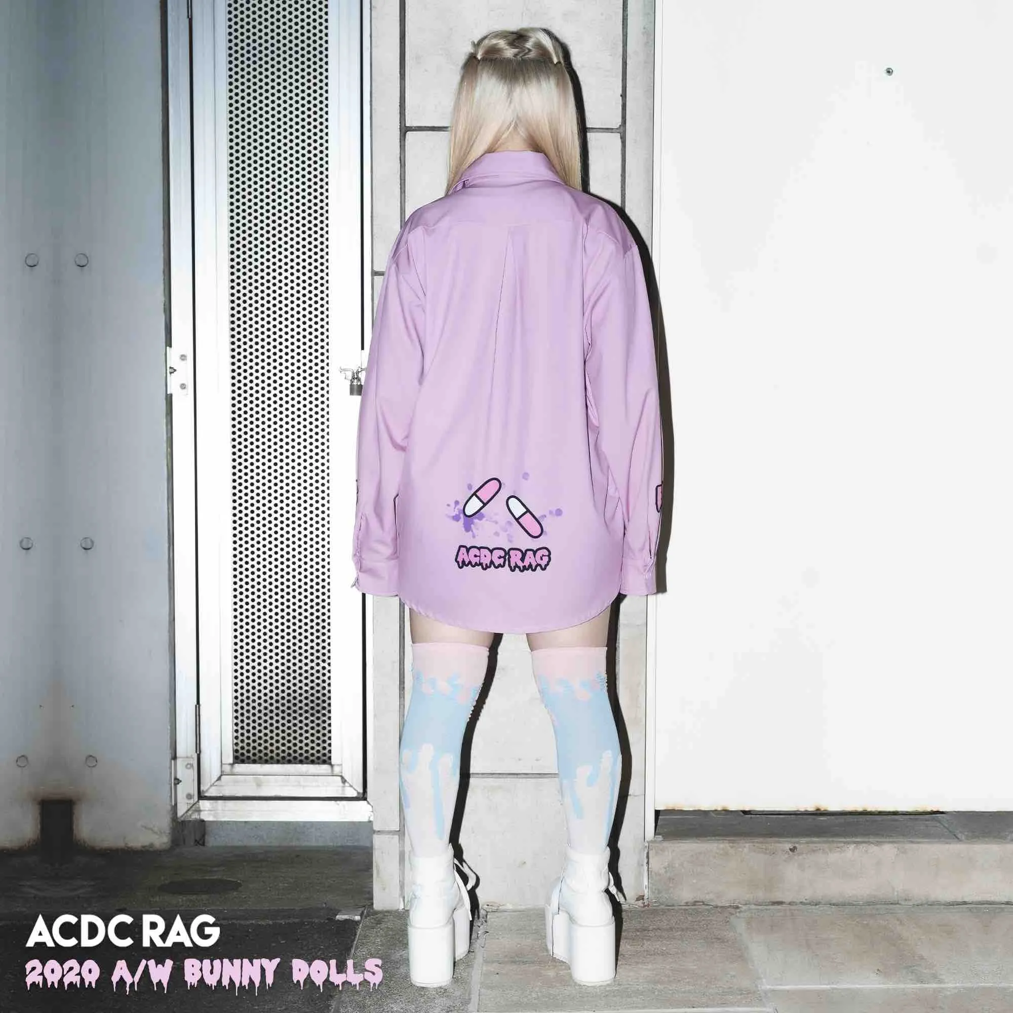 ACDC RAG bunny dolls pastel shirt