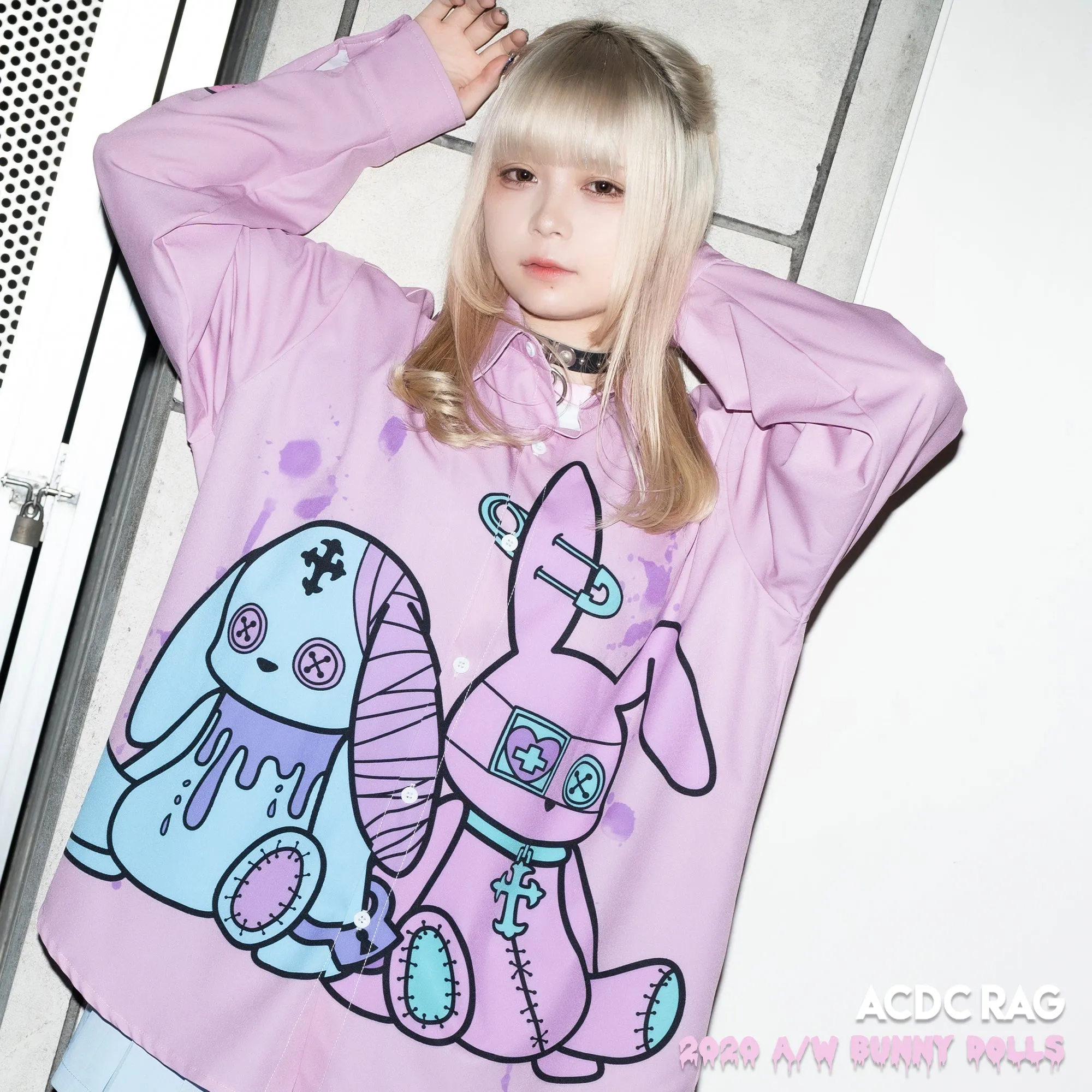 ACDC RAG bunny dolls pastel shirt