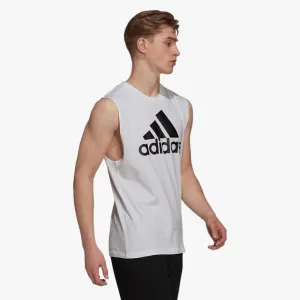 adidas Mens M Bl Sj Tank Top White