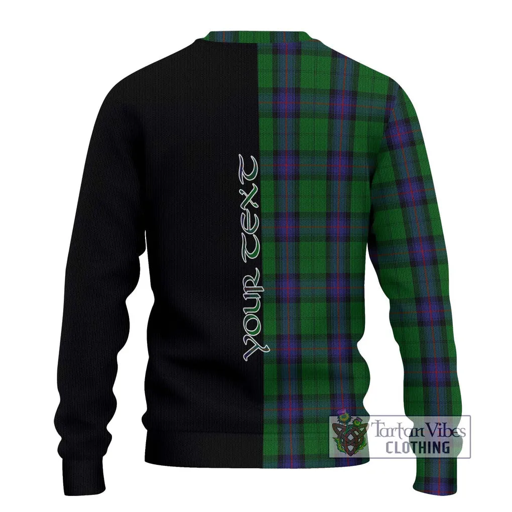 Armstrong Tartan Ugly Sweater with Family Crest and Half Of Me Style