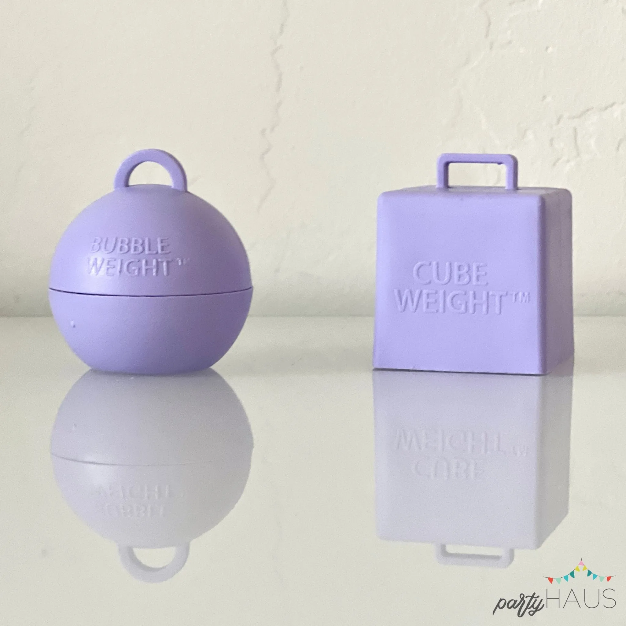 Balloon Weights | Pastel Lilac Purple | 35 Gram Bubble or 65 Gram Cube