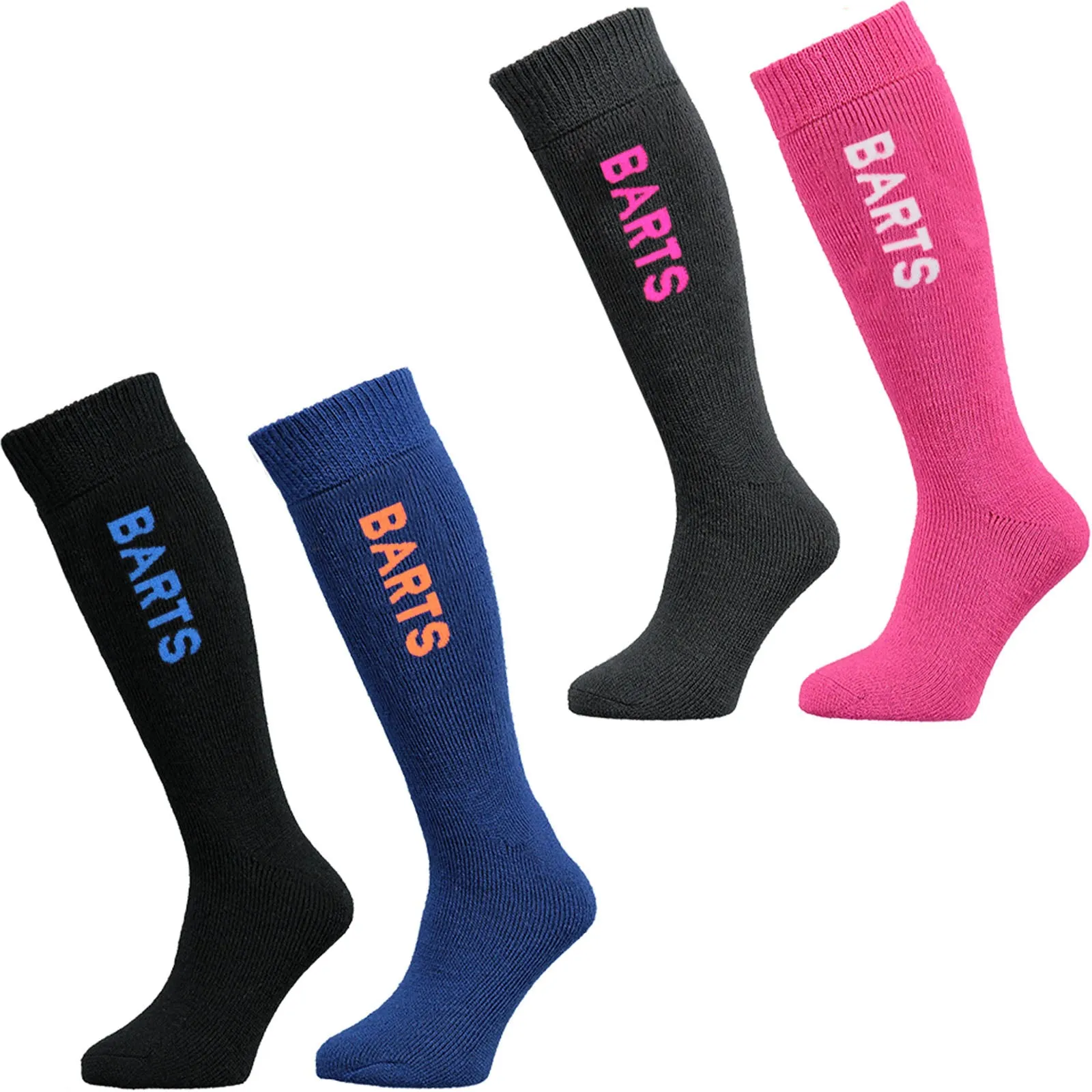 Barts Kids Basic 2 Pack Soft Moisture Wicking Ski Socks