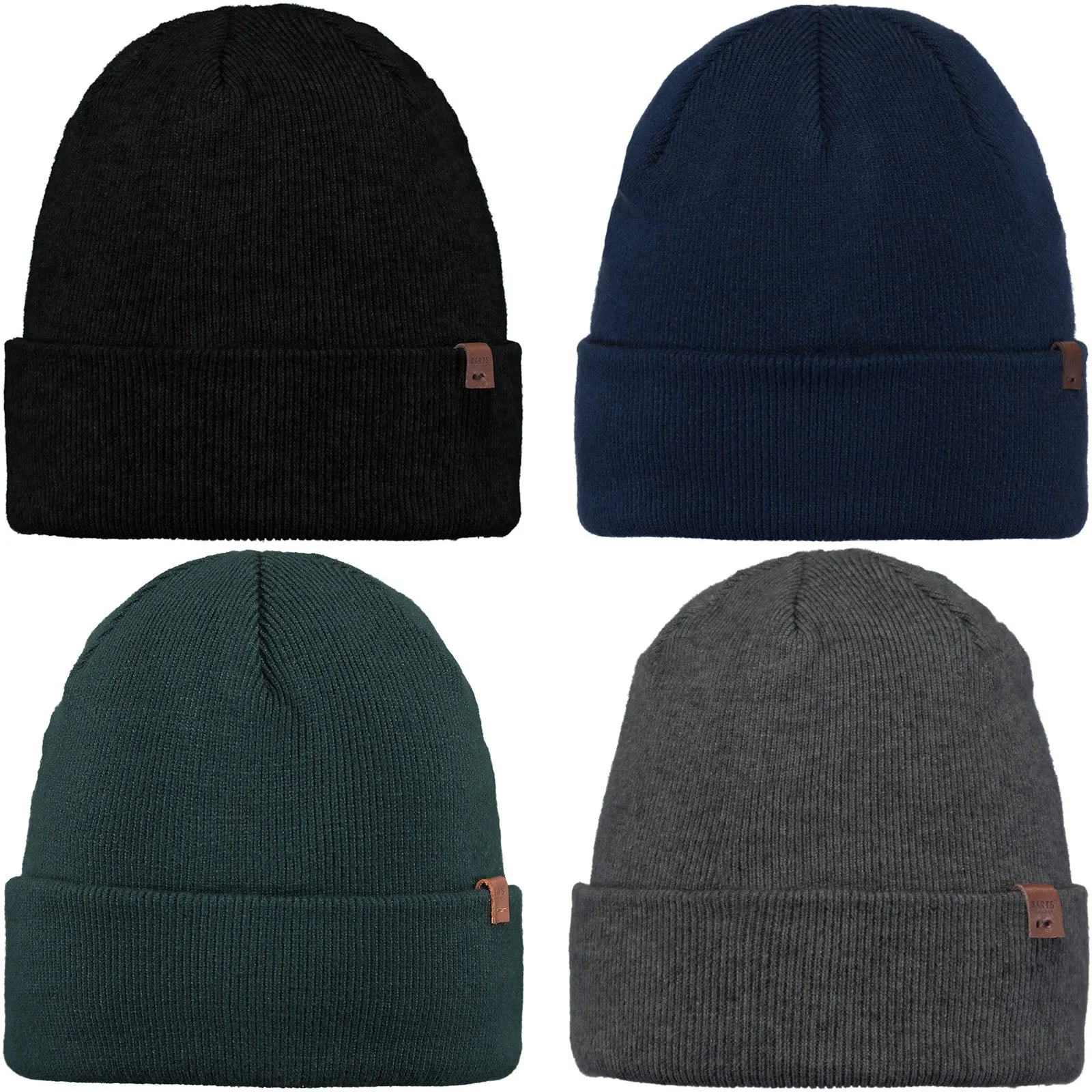 Barts Mens Willes Cuffed Stretchy Beanie Hat