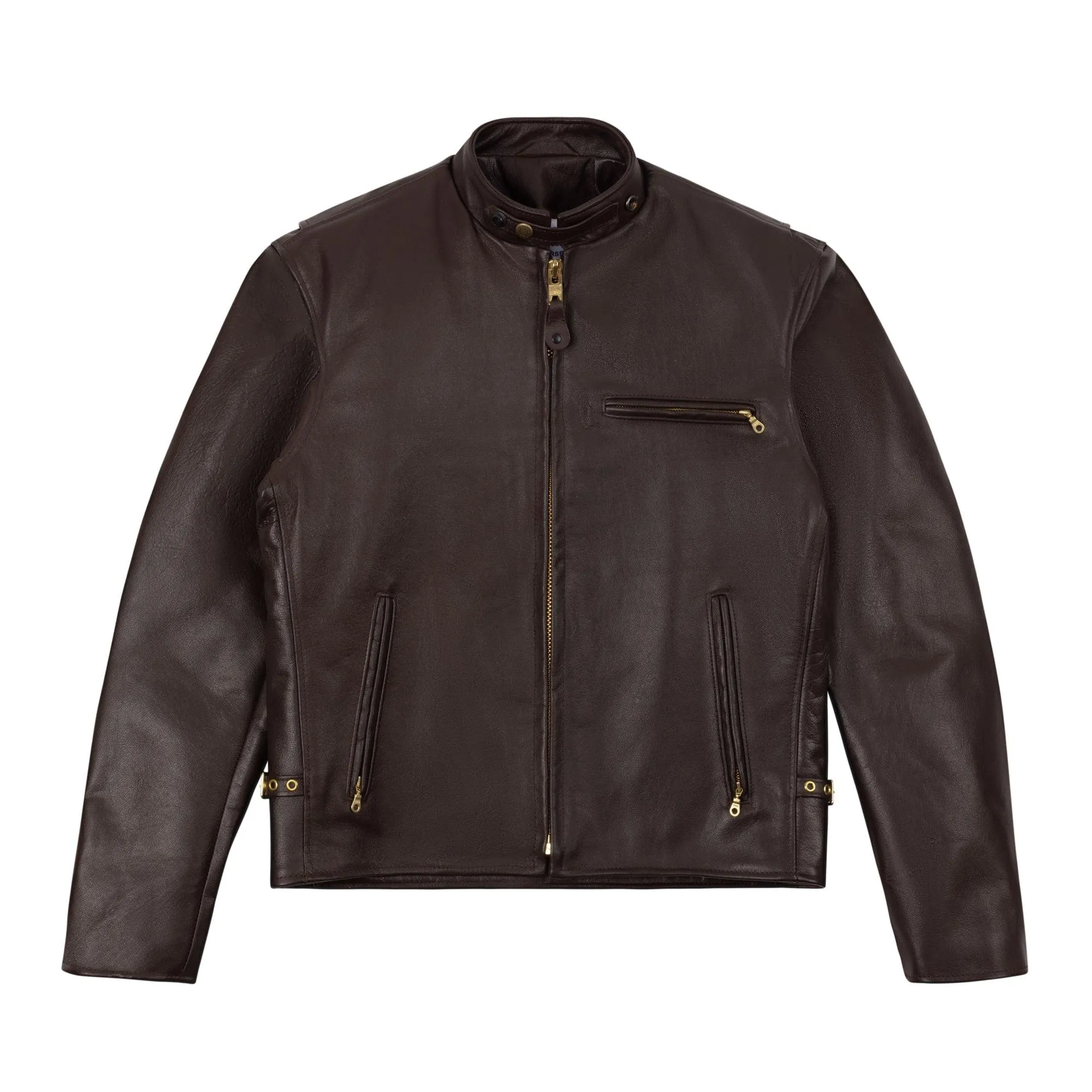 BECK™ 732 Northeaster Flying Togs Genuine Horsehide Motorcycle Jacket (Chestnut Brown)