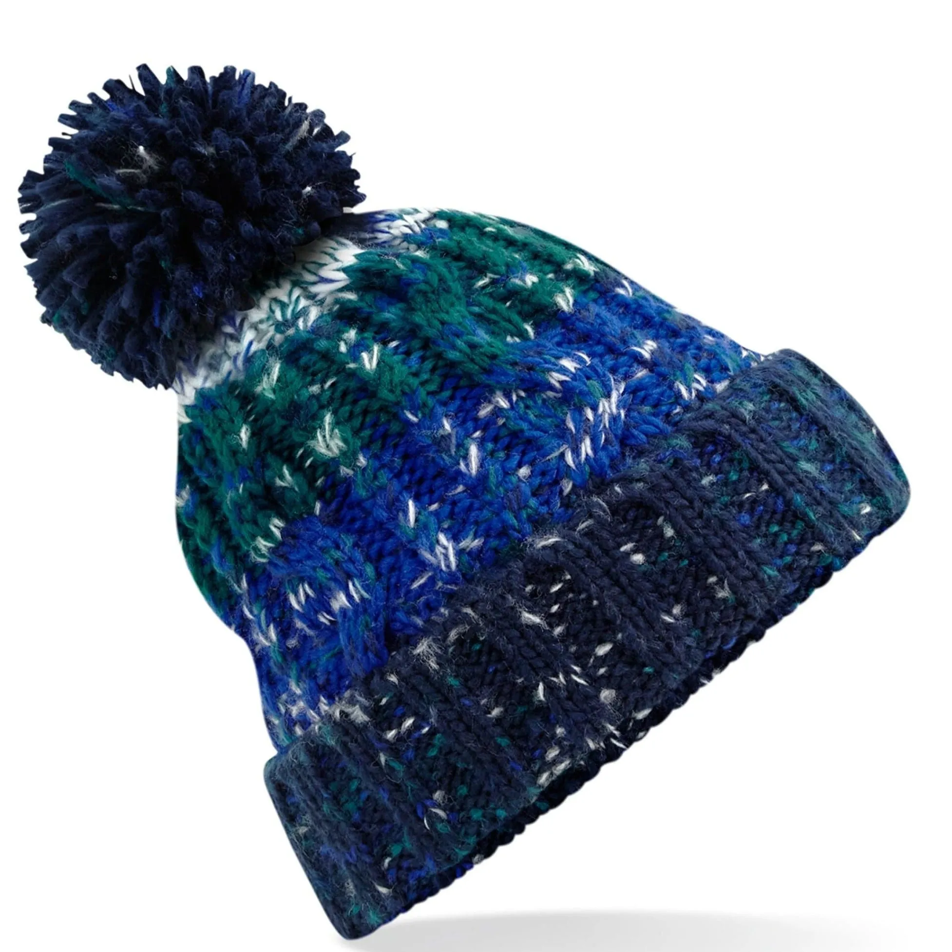 Beechfield Corkscrew Pom Pom Beanie