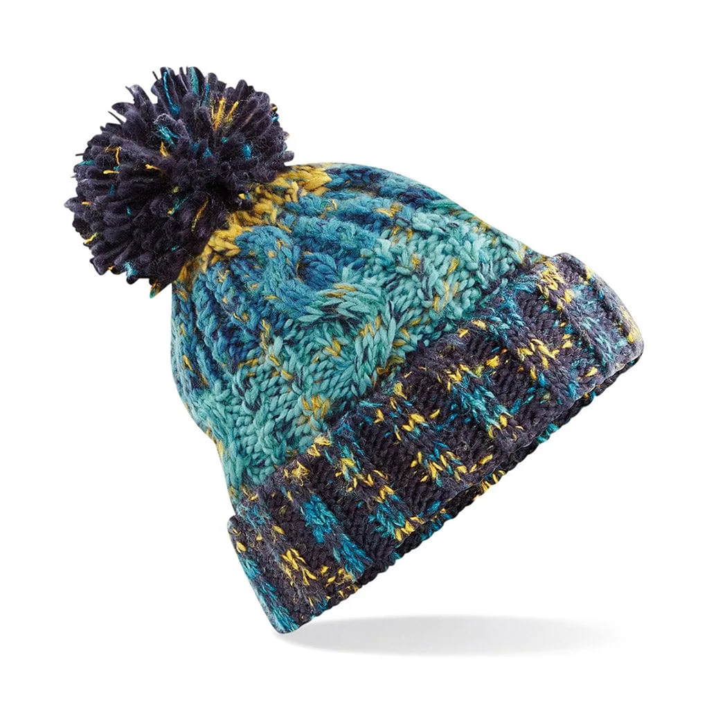 Beechfield Corkscrew Pom Pom Beanie