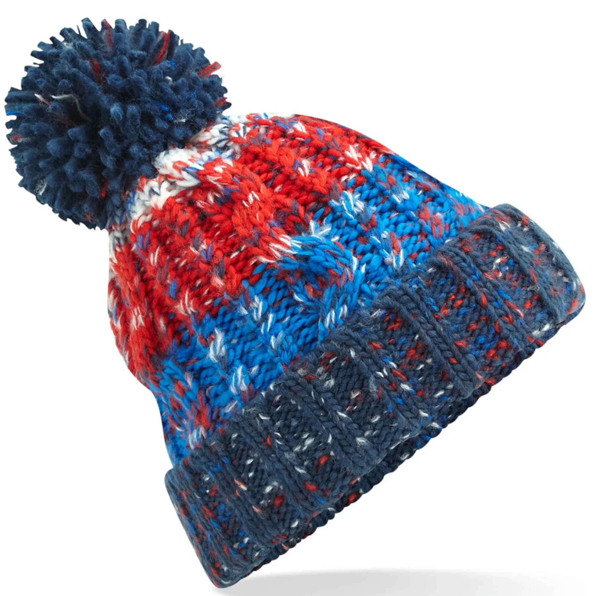 Beechfield Corkscrew Pom Pom Beanie