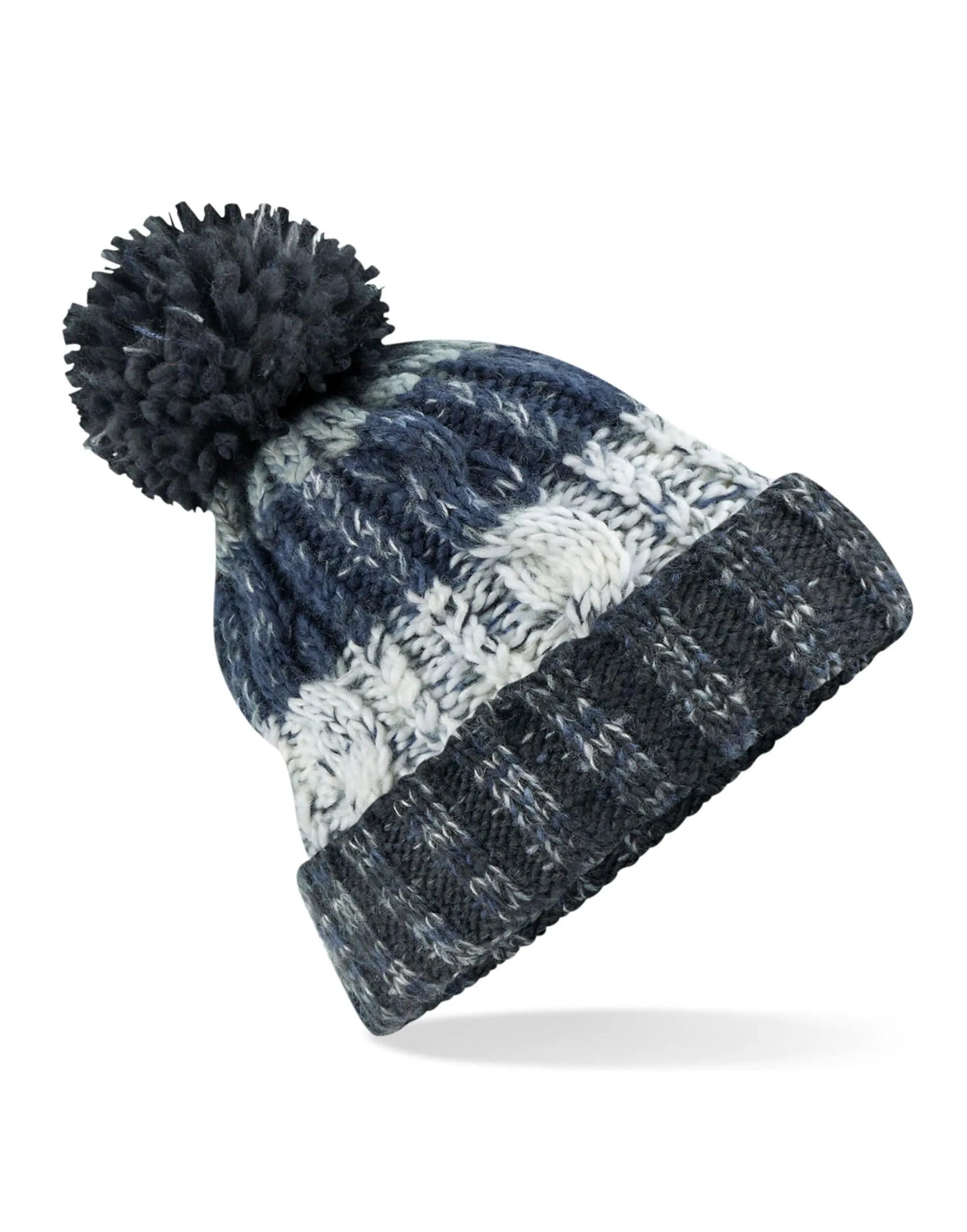 Beechfield Corkscrew Pom Pom Beanie