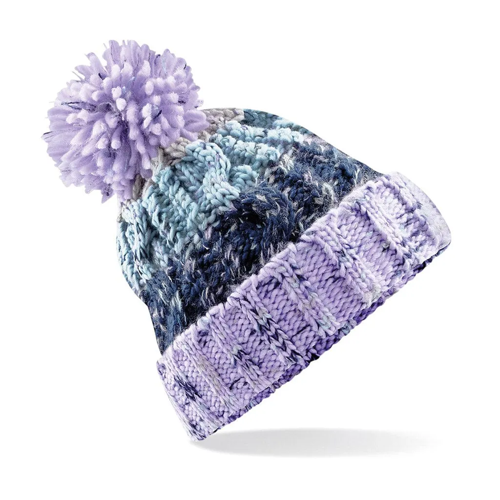 Beechfield Corkscrew Pom Pom Beanie