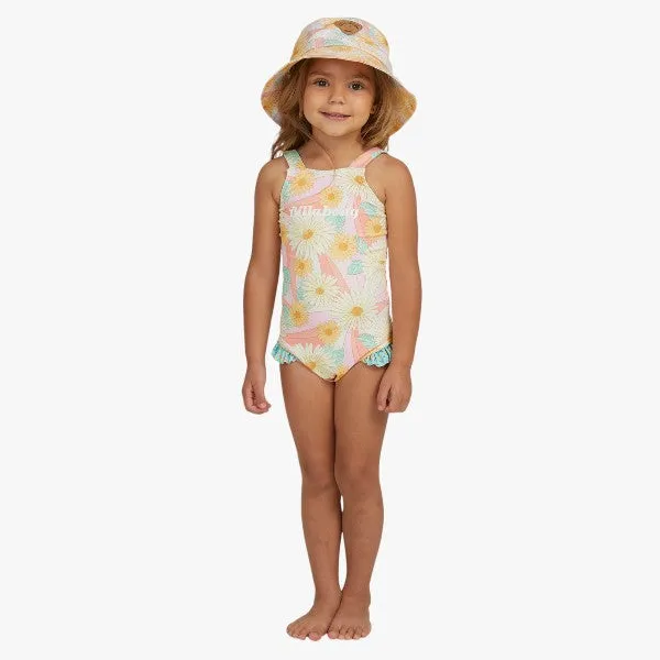 Billabong Girls Sweet Sunset One Piece Swim Suit Salt Crystal