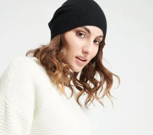 Black Cashmere Beanie