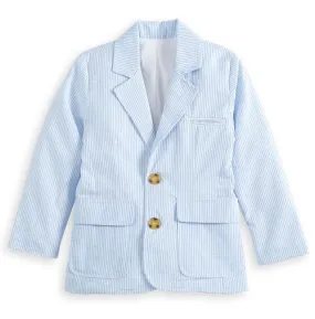 Blazer -- Blue Seersucker Stripe