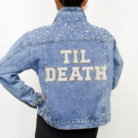 (Blue Pearl) Pearl Till Death Bridal Jacket