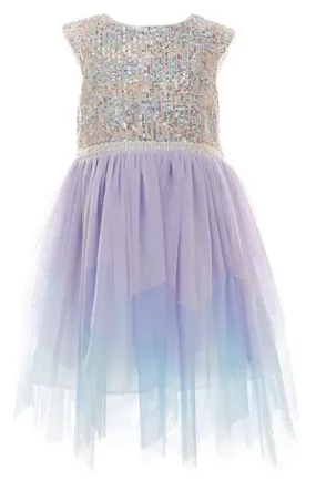 Bonnie Jean - Multi Sparkle Ombre Skirt Dress