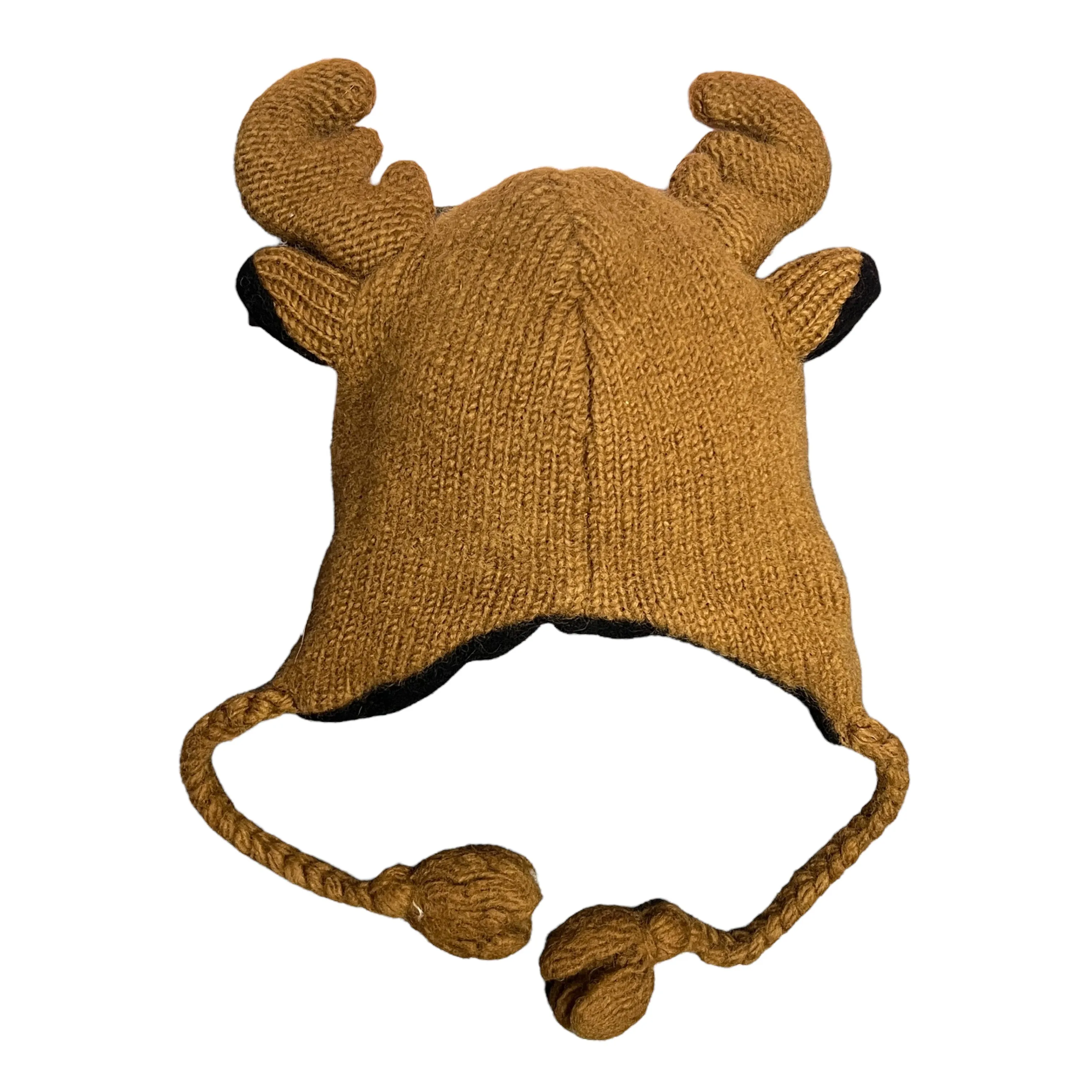 Boys Nirvanna Designs Kids / Youth Knit Wool Moose Hat