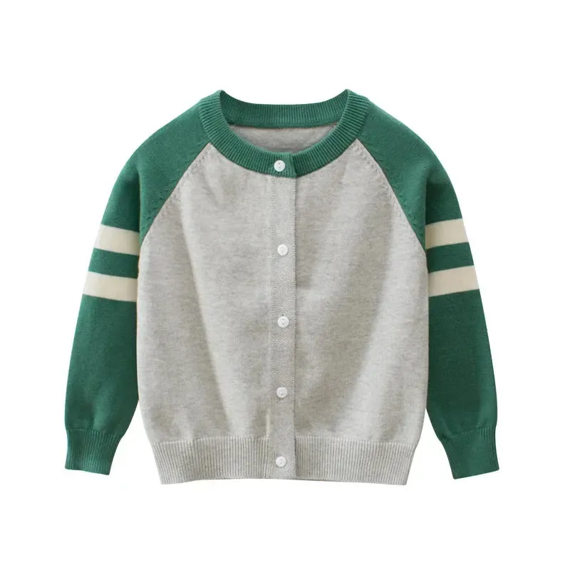 Brand New Children's Sweater Girls Knitted Cardigan 2024 Winter New Boys Outerwear Casual Long Sleeve Kids Coats Dropshipping