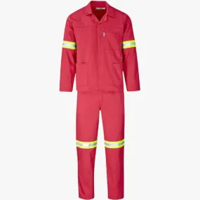 Brands Premium 2 Pc Conti Suit With Reflective Tape Red