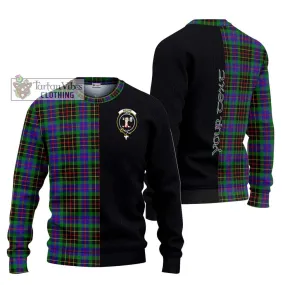 Brodie Hunting Modern Tartan Ugly Sweater with Family Crest and Half Of Me Style