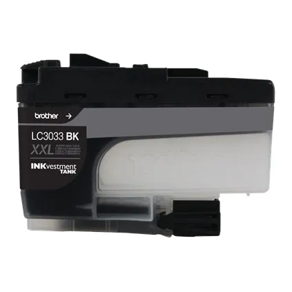 Brother Genuine INKvestment Super High-Yield Black Tank Ink Cartridge, 3000 Pages - LC3033BK