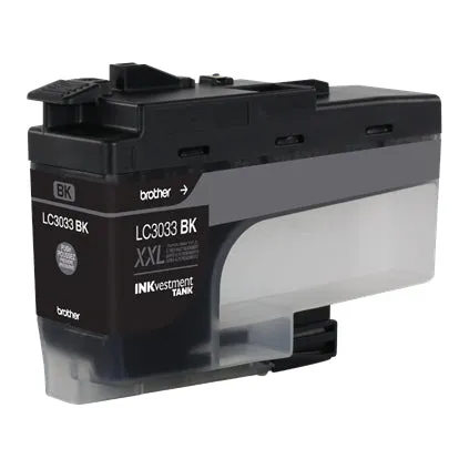 Brother Genuine INKvestment Super High-Yield Black Tank Ink Cartridge, 3000 Pages - LC3033BK