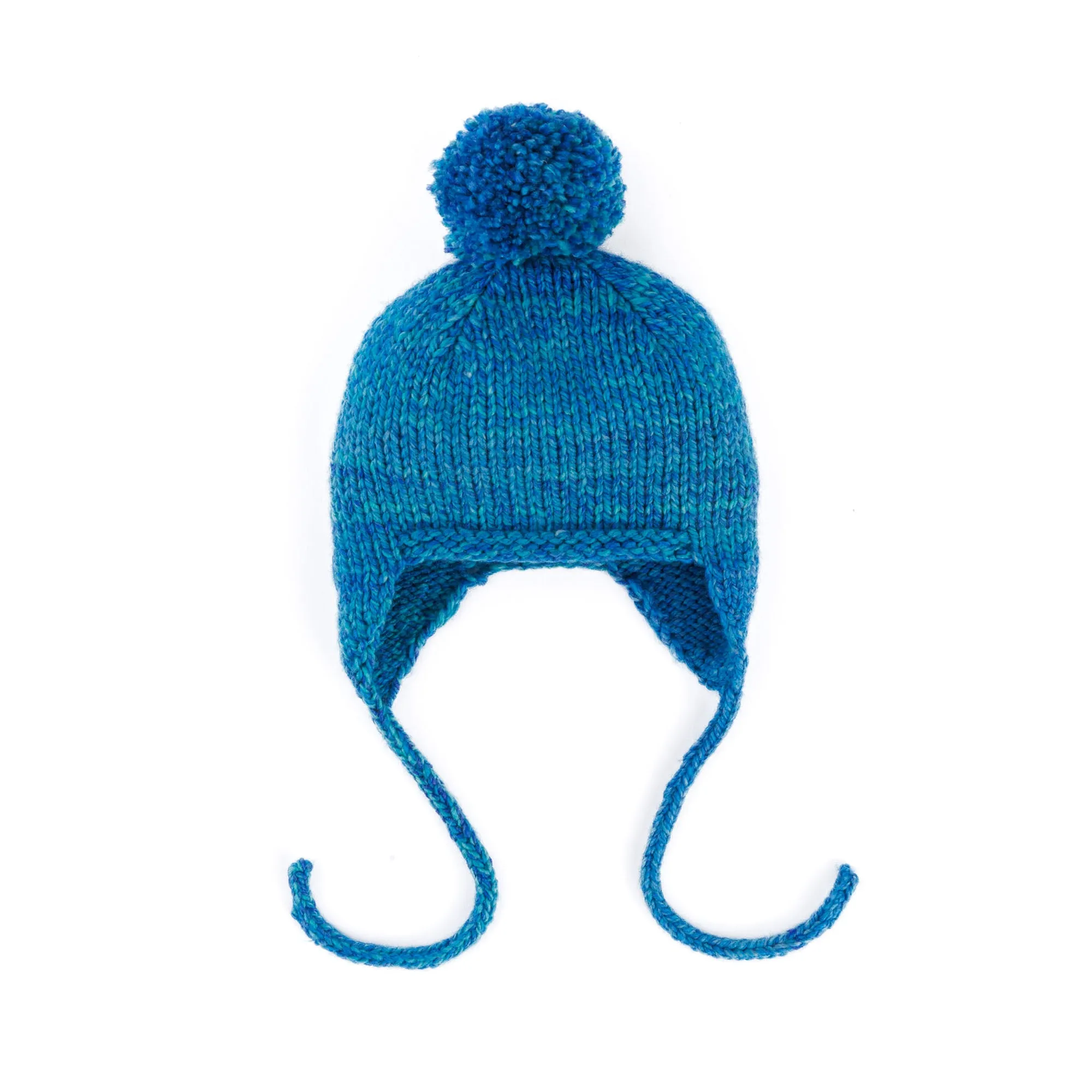 Caron Knit Ear Flap Cozy Hat