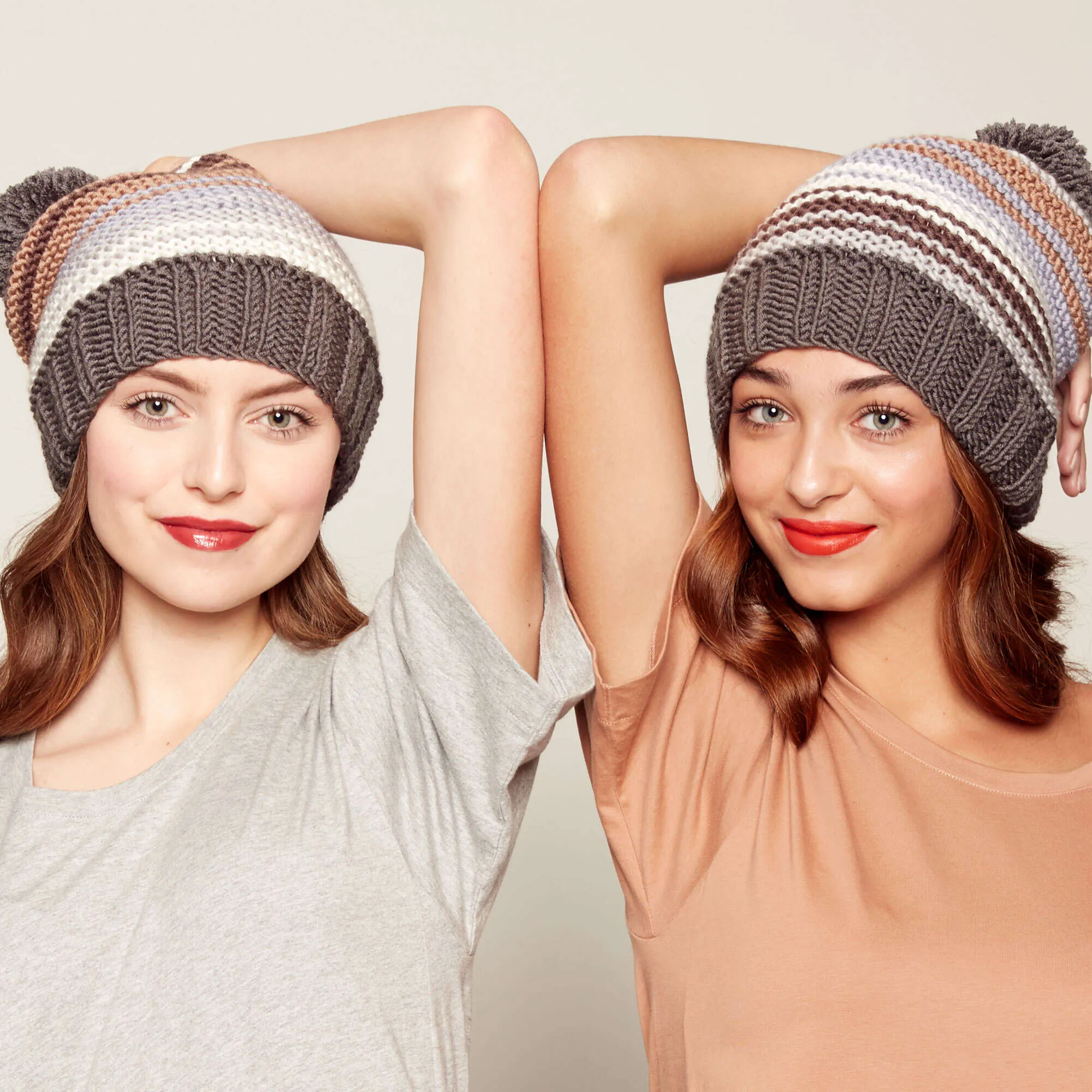 Caron X Pantone Garter Stitch Knit Hat