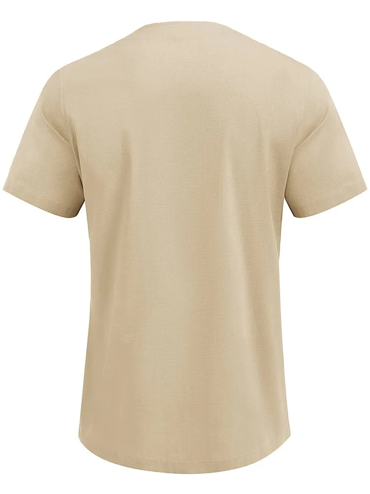 Casual Linen Style Henley Shirt (US Only)