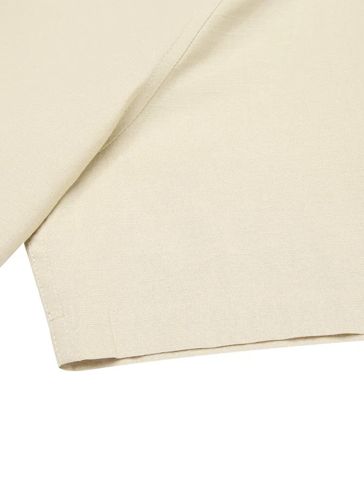 Casual Linen Style Henley Shirt (US Only)