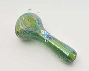 Chameleon Glass Gold Fumed Abalone Hand Pipe