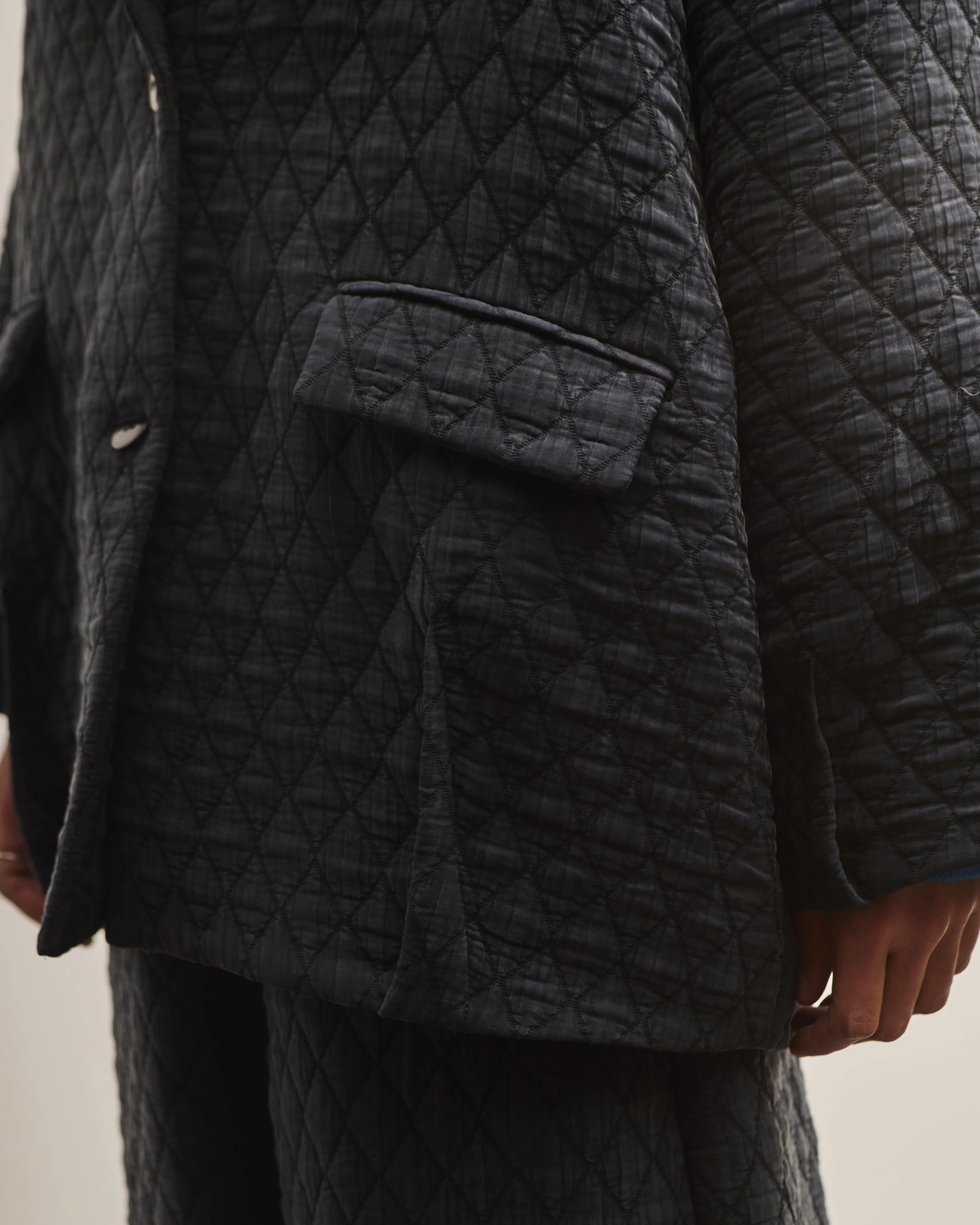 Cordera Quilted Jacket, Navy