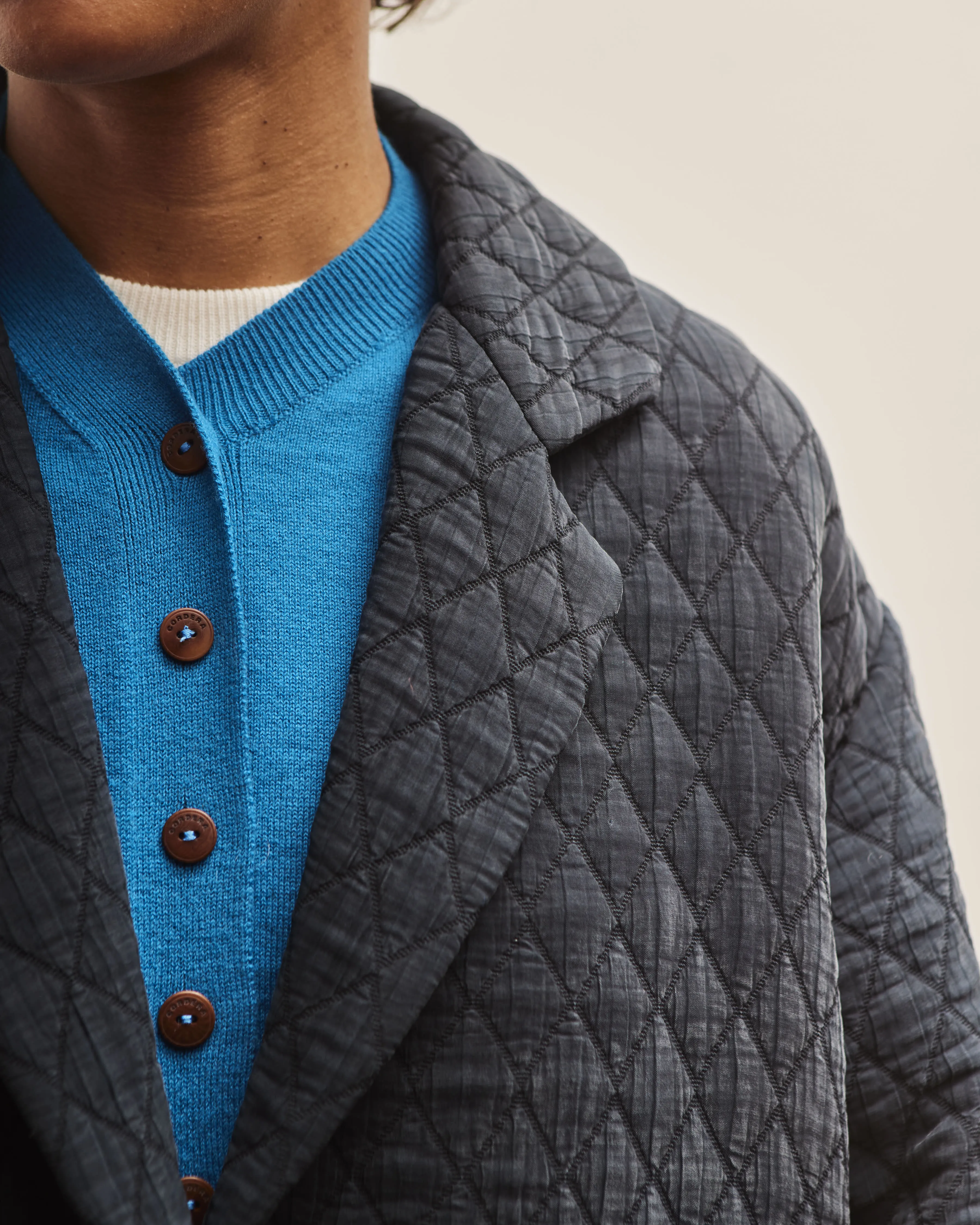 Cordera Quilted Jacket, Navy