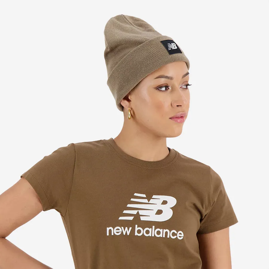 Cuffed Flying NB Logo Beanie - Mushroom