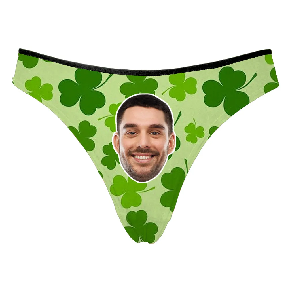 Custom Lucky Face on Thong - St. Patrick's Day Gift