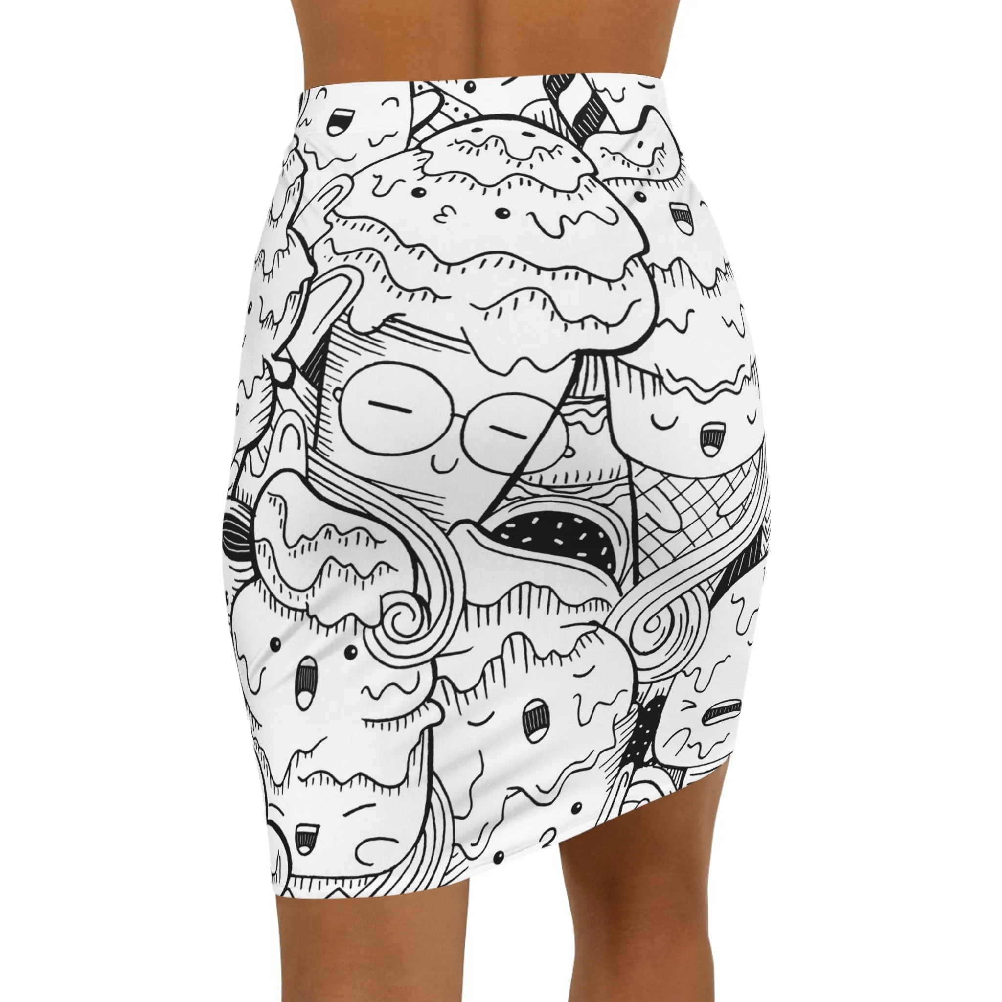 Doodle Icecream - Inovax Women's Mini Skirt