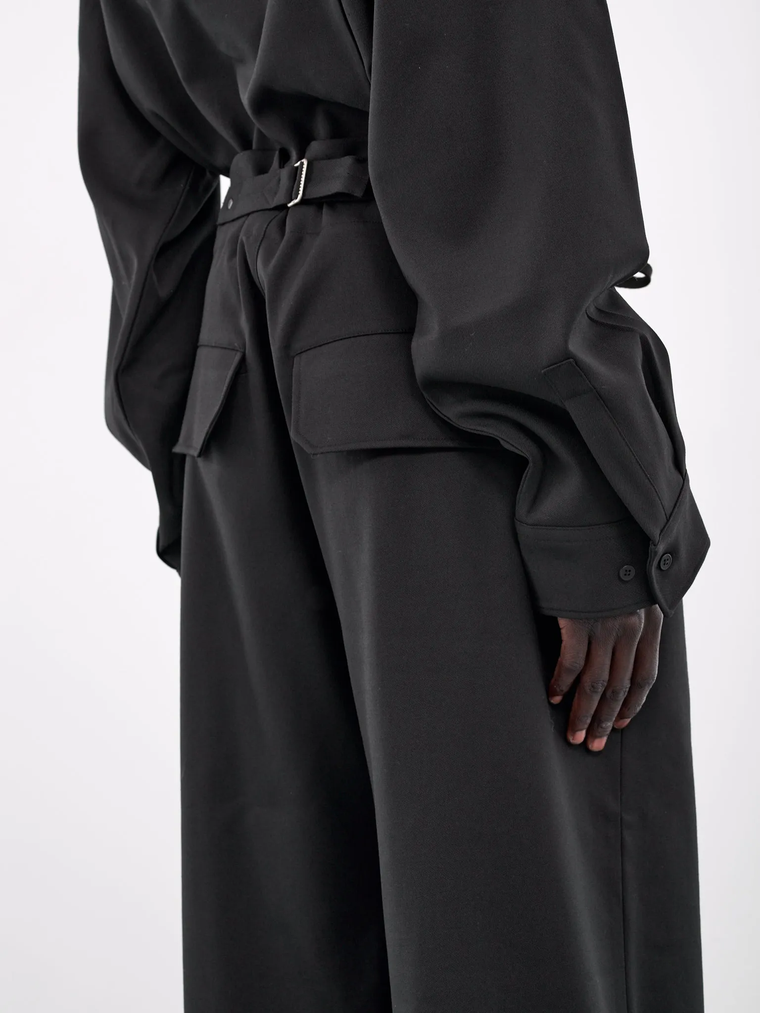 Drawstring Trousers (ES2546BW-BLACK)