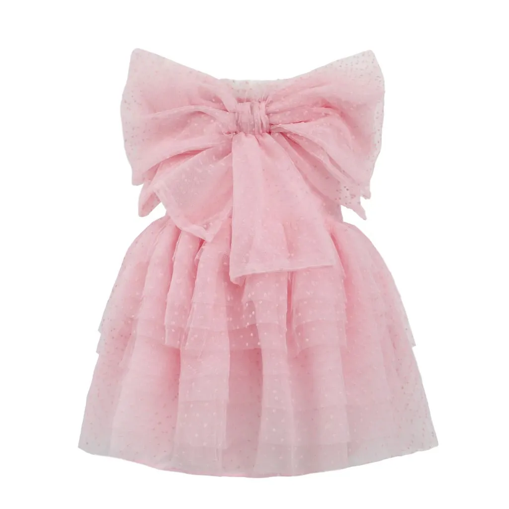 Dream Bow Mini Tulle Dress