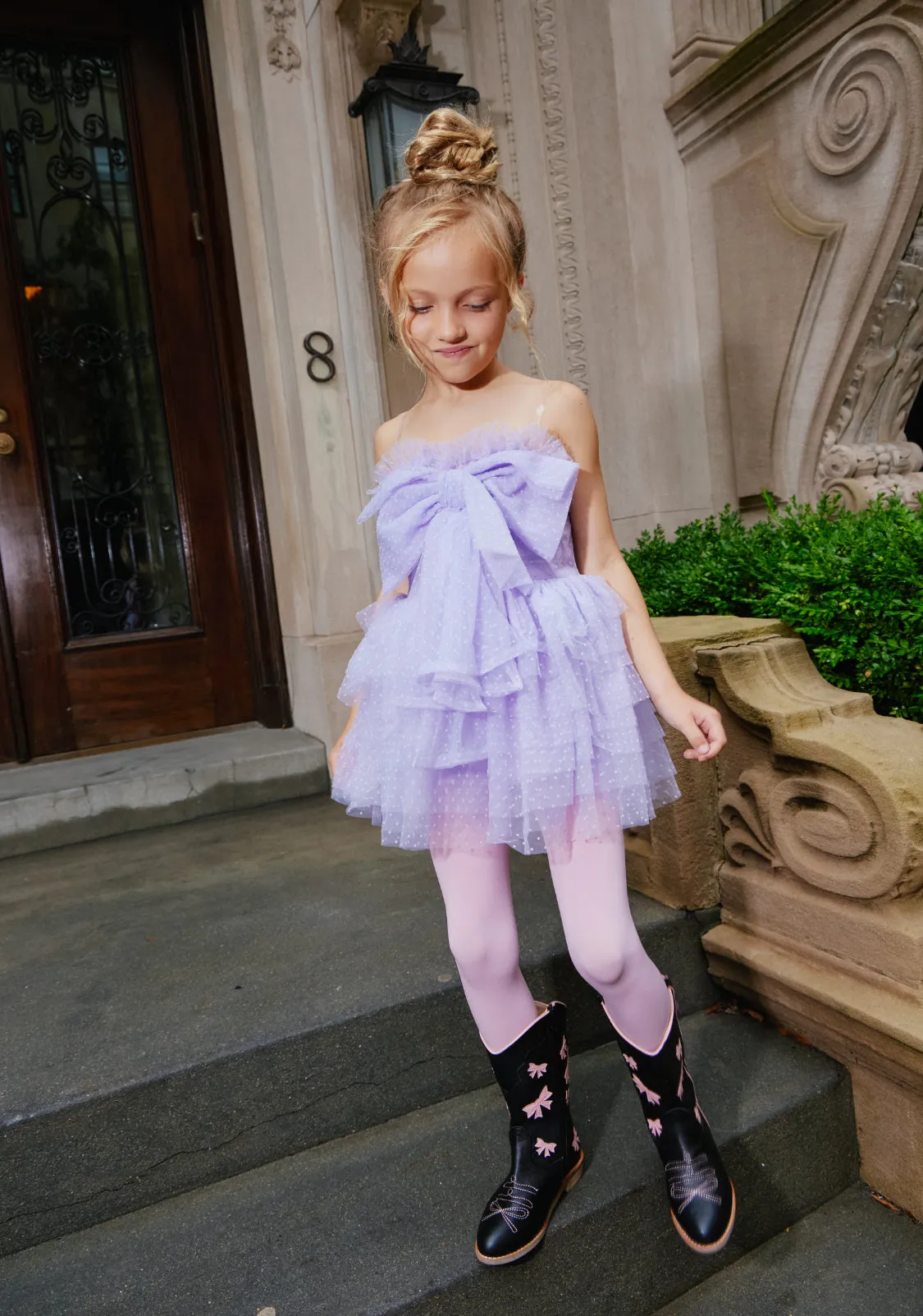 Dream Bow Mini Tulle Dress