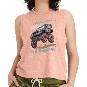 Drive Like a Girl Crop Tank