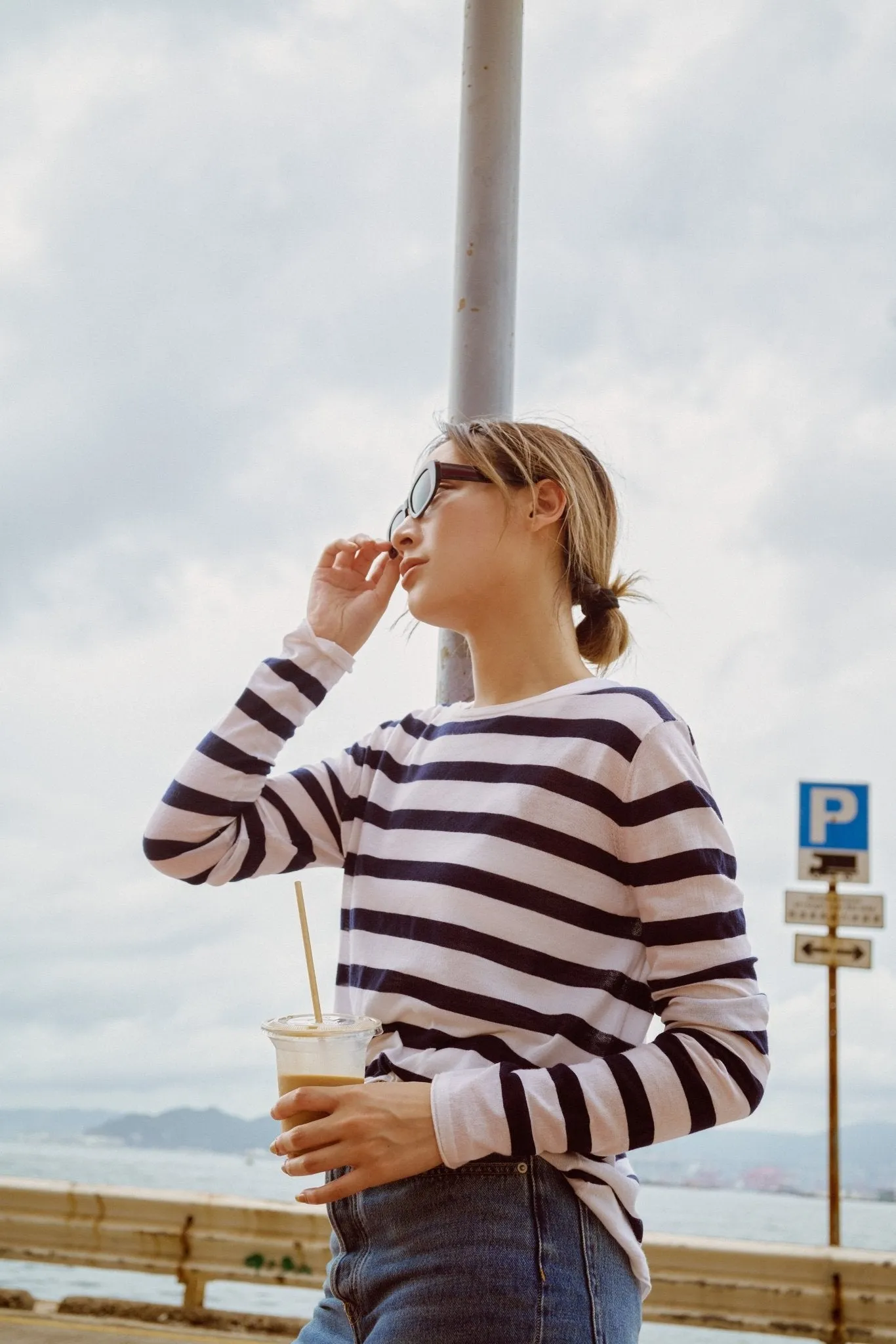 EDITH oversized merino wool pullover (Navy)