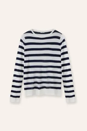 EDITH oversized merino wool pullover (Navy)