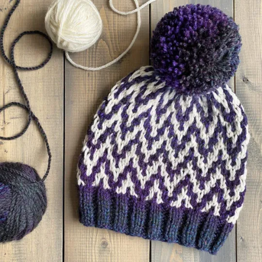 Find Your Way Beanie light bulky/worsted knit PATTERN