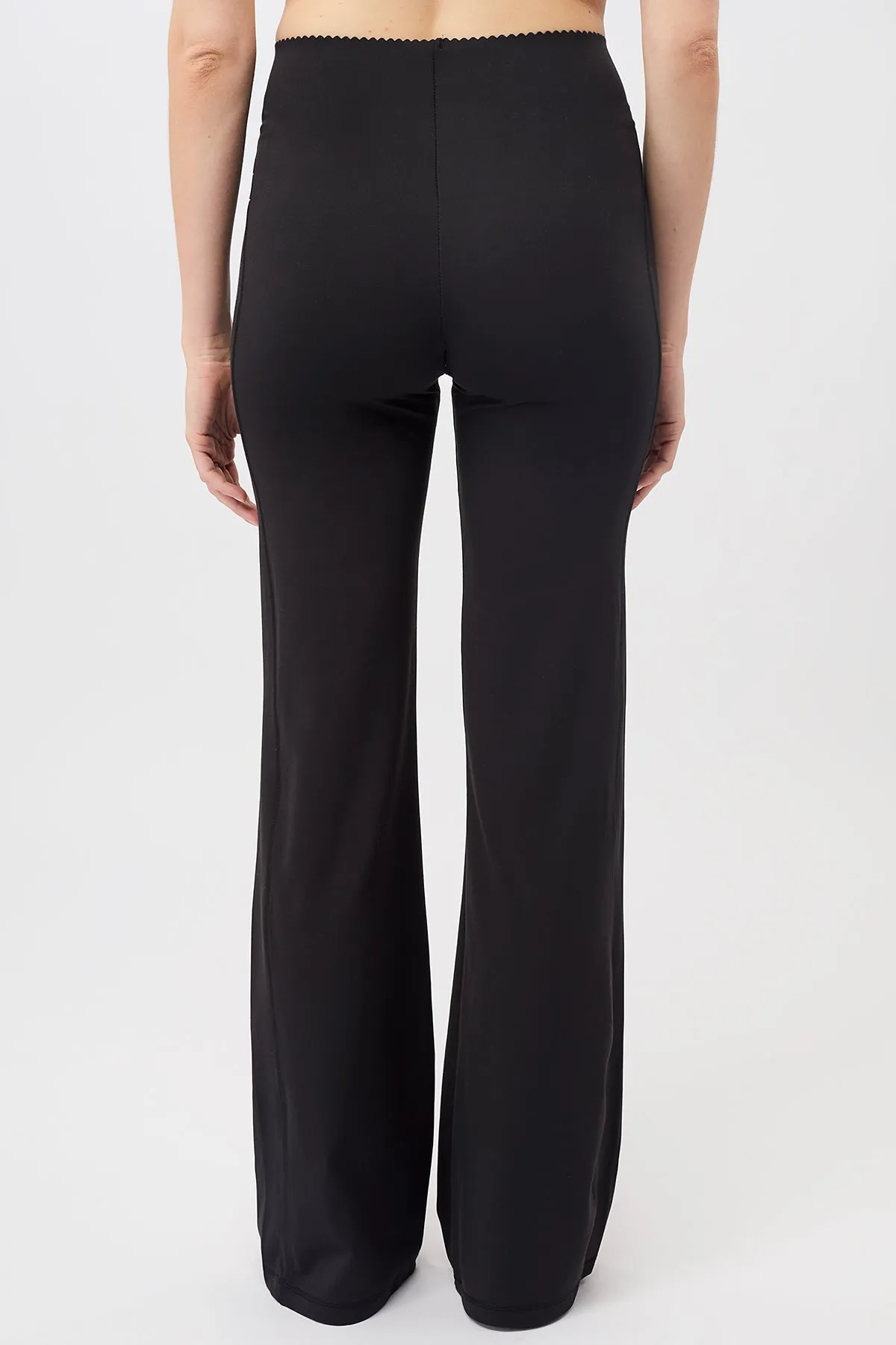 Flared Workout Pants Black